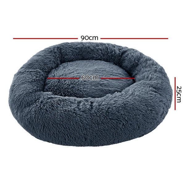 I.Pet Bed Dog Cat Large 90Cm Dark Grey