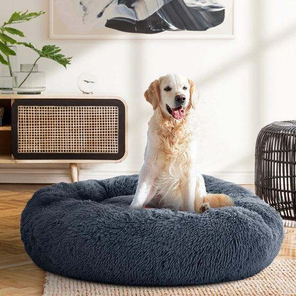 Pet Beds I.Pet Bed Dog Cat Large 90Cm Dark Grey