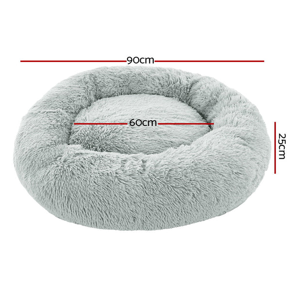 Pet Beds I.Pet Bed Dog Cat Large 90Cm Light Grey