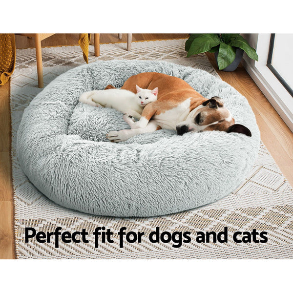 Pet Beds I.Pet Bed Dog Cat Large 90Cm Light Grey