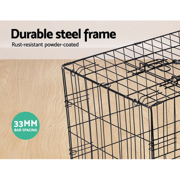 Dog Cages I.Pet Dog Cage 42Inch Black