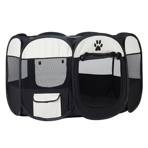 Fences & Pens I.Pet Dog Playpen Enclosure Crate 8 Panel Pen Tent Bag Fence Puppy 3Xl