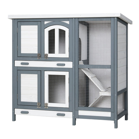 Small Animal Cages & Hutches I.Pet Ipet Rabbit Hutch Large Chicken Coop Wooden House Run Cage Bunny Guinea Pig