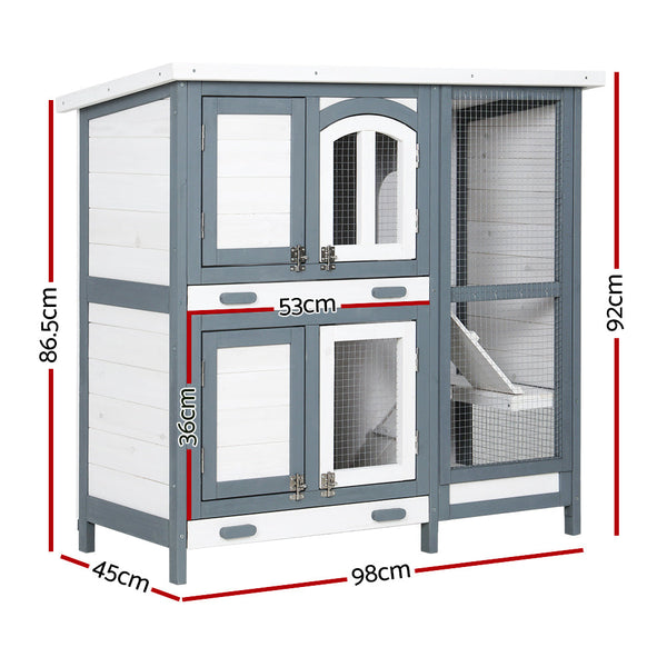 Small Animal Cages & Hutches I.Pet Ipet Rabbit Hutch Large Chicken Coop Wooden House Run Cage Bunny Guinea Pig