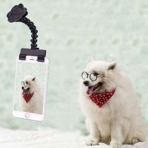 Pet Cameras Pet Selfie Stick Photo Artifact Dog Look Camera Funny Tool Black