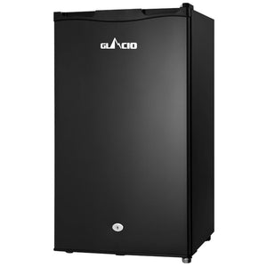 Mini Fridges Glacio 95L Portable Fridge Bar Freezer Cooler Upright 12V/24V/240V Caravan 4Wd Camping Black