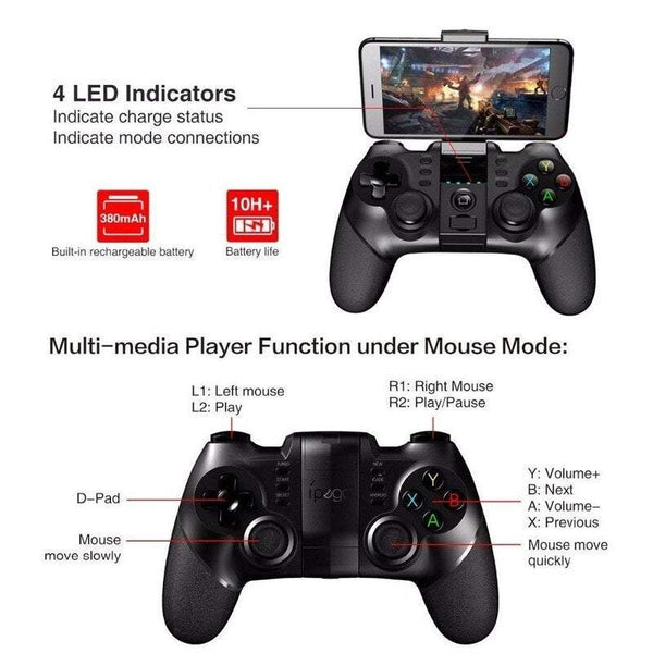 Controllers & Attachments Game Controllers Pg 9077 Wireless Bt Gamepad Joystick Handle Gaming Accessories Parts For 4 6Inch Mobile Phones Tablets