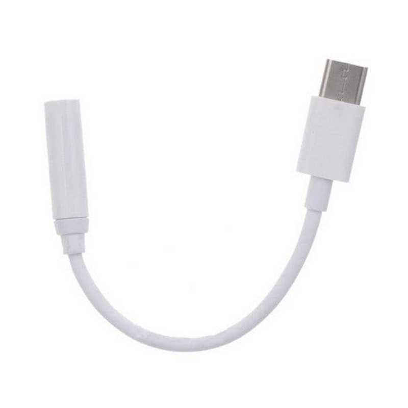 Phone Chargers Cables Usb 3.1 Type To 3.5Mm Stereo Audio Earphone Adapter For Huawei White
