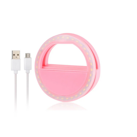 Selfie Lights Phone Led Selfie Ring Rechargeable Mobile Light Pink