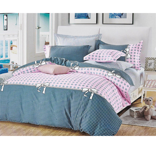 Quilt Covers Pink Dots King Size Bed Quilt/Duvet Cover Set