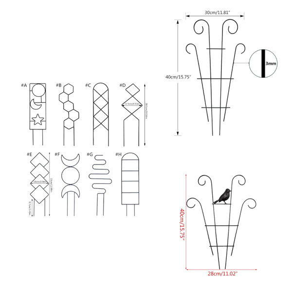 Baskets, Pots, Window Boxes Plant Climbing Support Rack Metal Iron Flower Pots Vine Stand Holder For Gardening