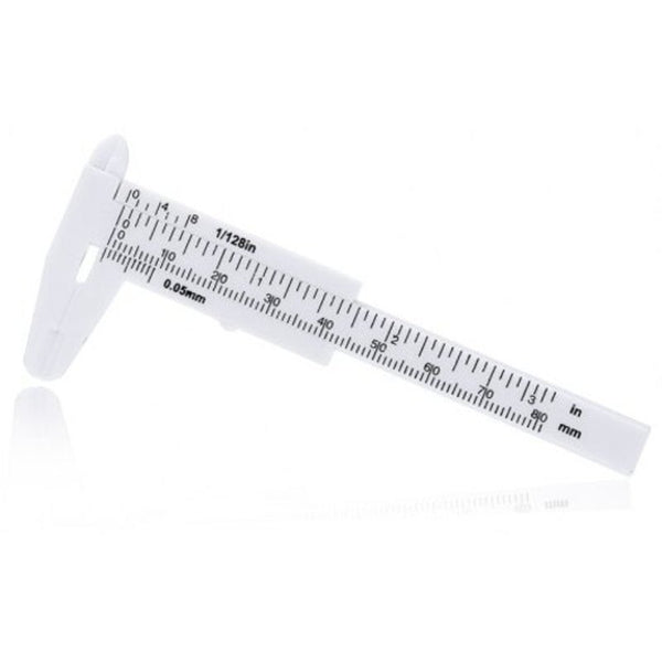 Vernier Calipers Plastic Vernier Caliper 80Mm / 3 Inch White