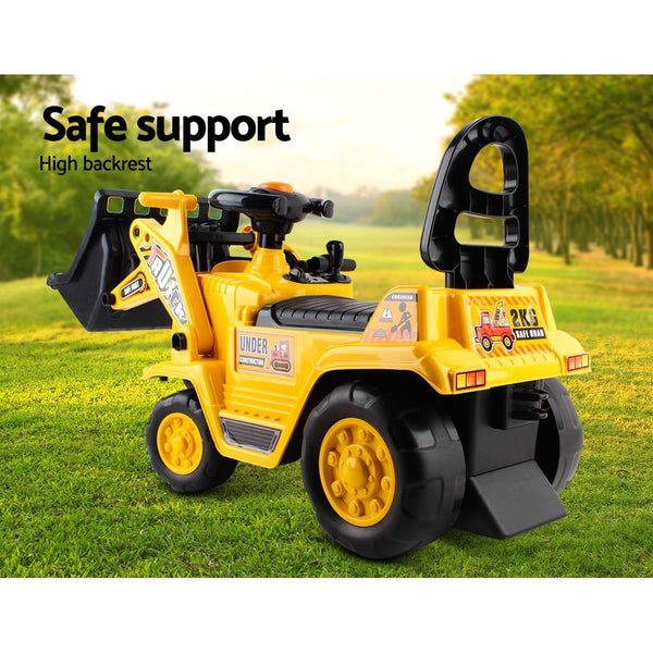 Kids Ride On Toys Keezi Kids Ride On Bulldozer Yellow