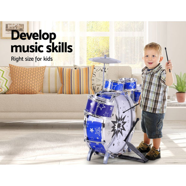 Musical Toys Keezi 11 Piece Kids Drum Set