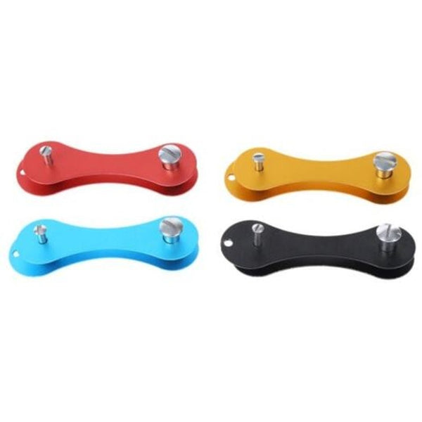 Portable Aluminum Alloy Tool Key Holder Clip With Spacers Red