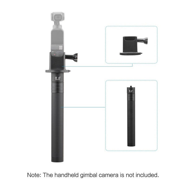 Portable Base Adapter Connector U0026 Handheld Extension Rod Selfie Stick Black