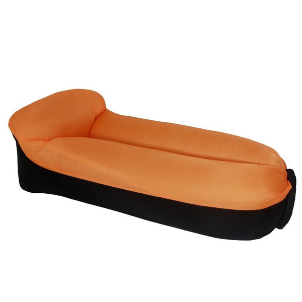 Inflatable Mattresses & Airbeds Portable Inflatable Lazy Sofa Orange