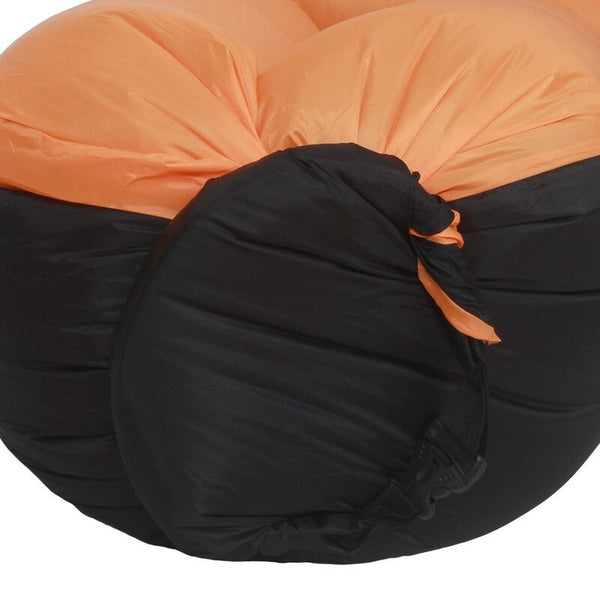 Inflatable Mattresses & Airbeds Portable Inflatable Lazy Sofa Orange