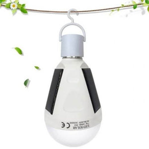 Outdoor Lighting Accessories Portable Led Bulb Shape Solar Power Emergency Light For Outdoor White 7W