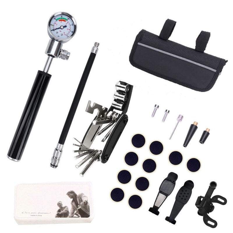 Pumps Portable Repair Kits Tools Cycling Flat Tire Rubber Patch Glue Lever Set