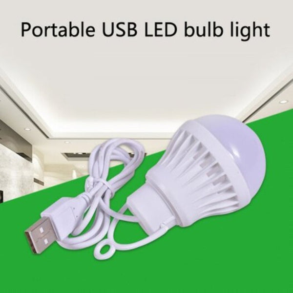 Light Bulbs Portable Usb Led Energy Saving Lamp Emergency Light Ball Bulbs For Outdoor 3W