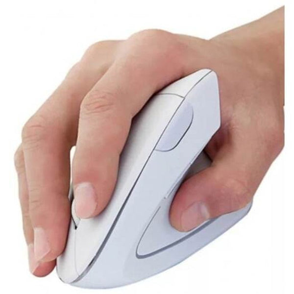 Mice, Trackballs & Touchpads Portable Wireless Vertical Mouse White