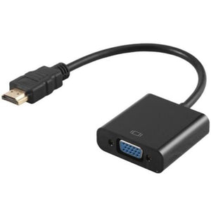 Monitor/AV Cables & Adapters Practical Hdmi To Vga Converter Black