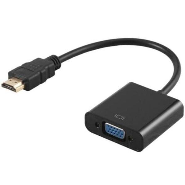 Monitor/AV Cables & Adapters Practical Hdmi To Vga Converter Black