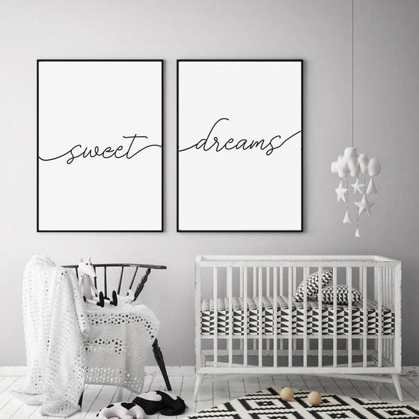 Posters & Prints Sweet Dreams Canvas Prints Simple Wall Art Home Decor