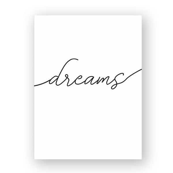 Posters & Prints Sweet Dreams Canvas Prints Simple Wall Art Home Decor