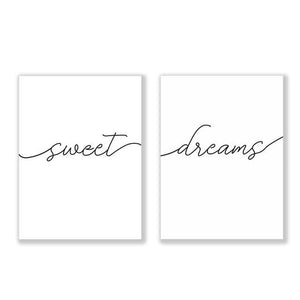 Posters & Prints Sweet Dreams Canvas Prints Simple Wall Art Home Decor