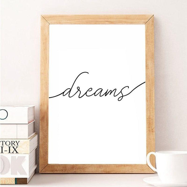 Posters & Prints Sweet Dreams Canvas Prints Simple Wall Art Home Decor