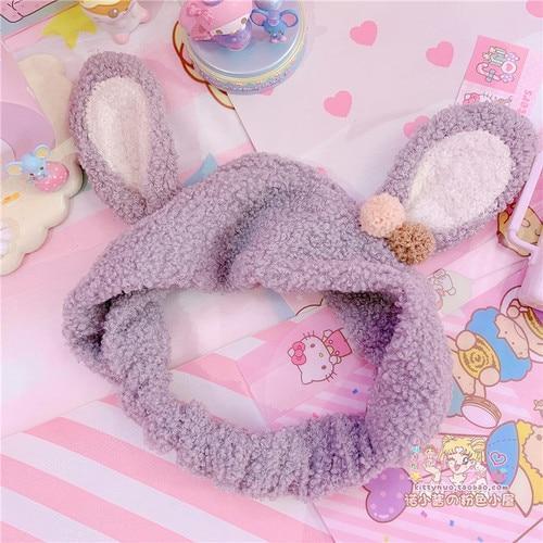 Hair Accessories Fuzzy Bunny Hair Band Cute Rabbit Ears