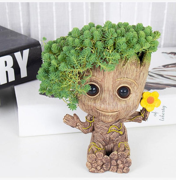 Baby Groot Mini Flowerpot Plant Holder Desktop Decoration Home