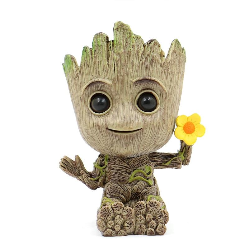 Baskets, Pots, Window Boxes Baby Groot Mini Flowerpot Plant Holder Desktop Decoration Home