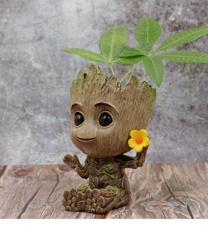 Baby Groot Mini Flowerpot Plant Holder Desktop Decoration Home
