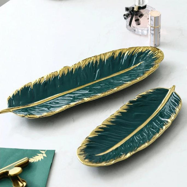 Ceramic Leaf Trays Nordic Serveware Home Decor