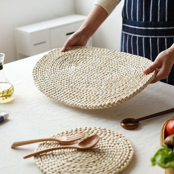 Placemats Round Woven Coasters