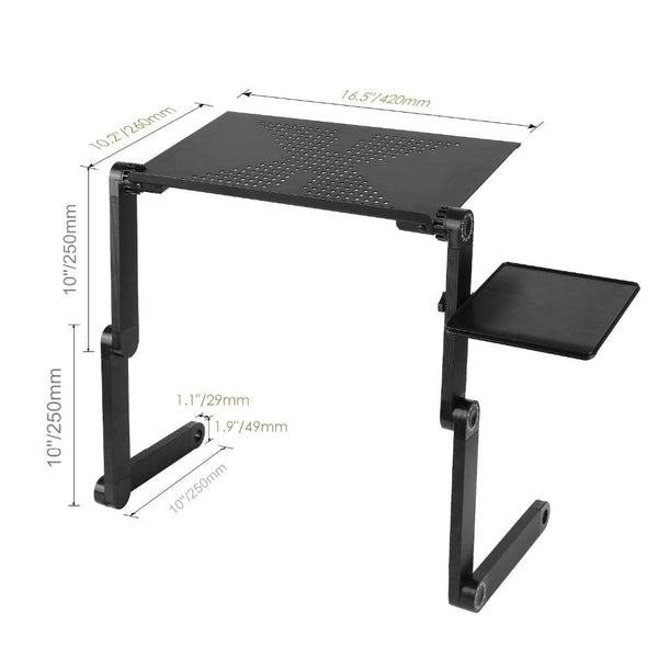 Stands, Holders & Car Mounts Folding Portable Laptop Desk Ergonomic Aluminum Bed Stand