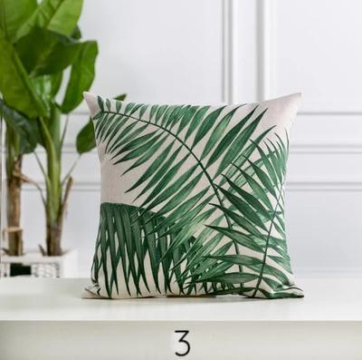 Tropical Plant Cushion Covers Coastal Home Decor
