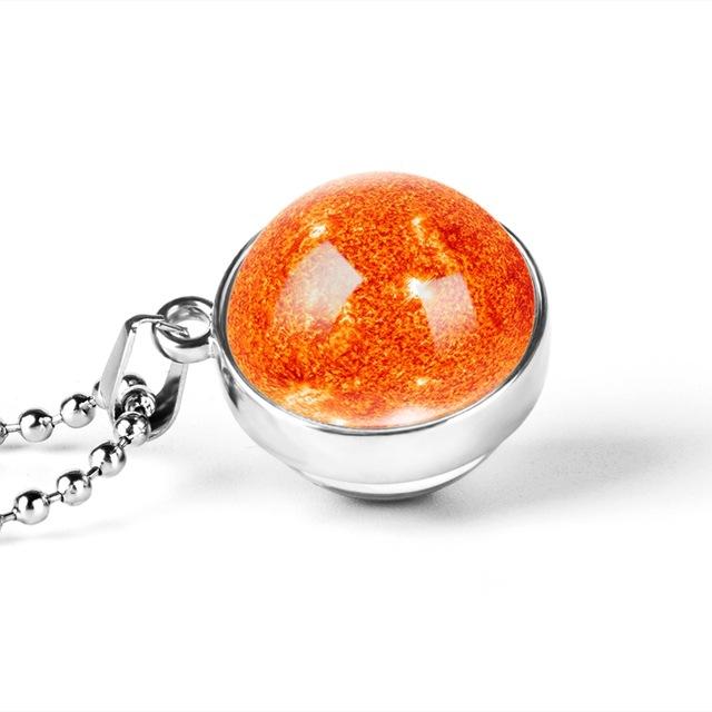 Necklaces & Pendants Glass Ball Planet Pendant Necklace Solar System Astronomy Jewellery