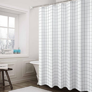 Simple Grid Shower Curtain