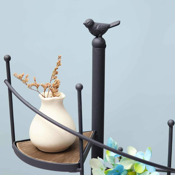 Plant Stands Modern Decorative Spiral Stair Shape Iron Plant Rack Stand