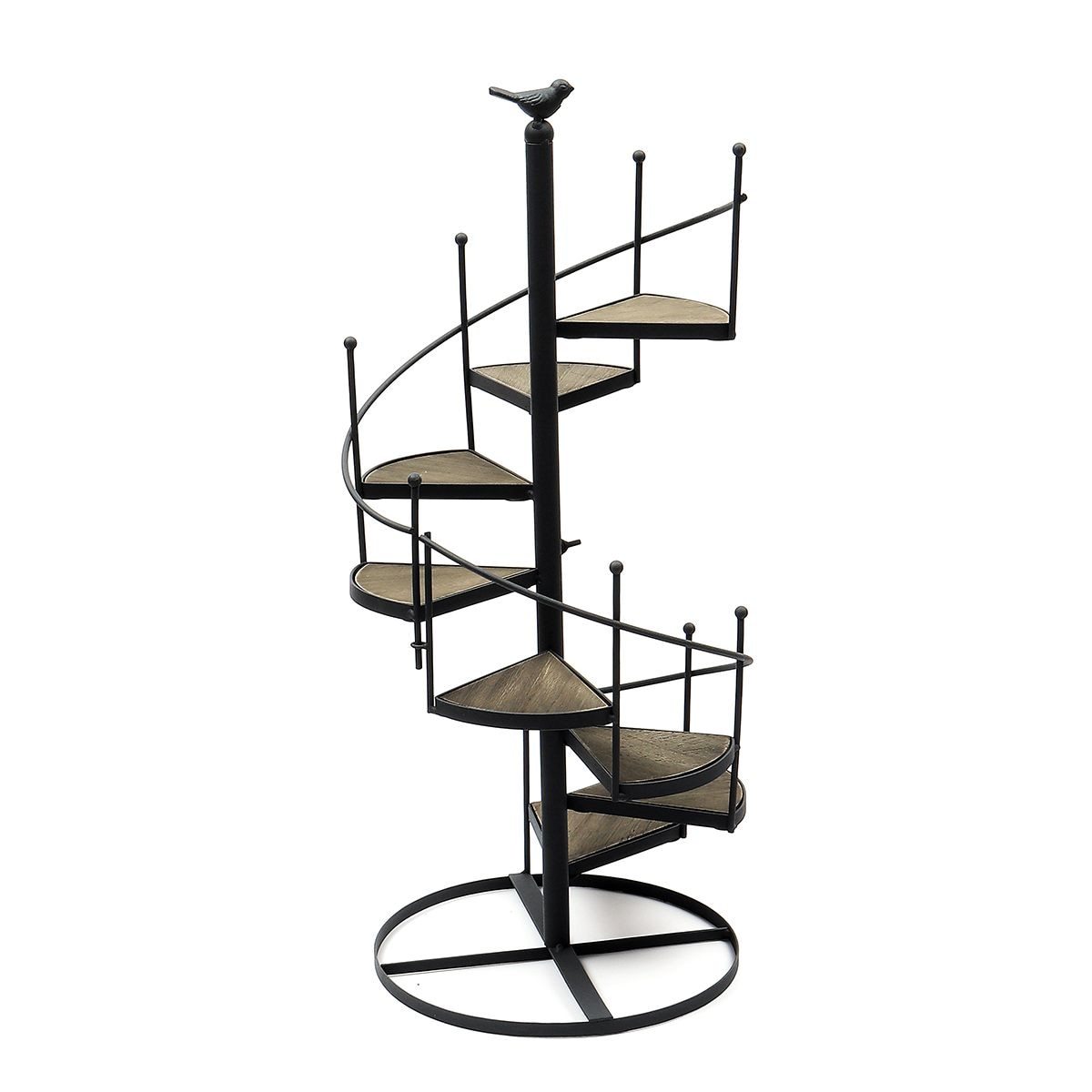 Plant Stands Modern Decorative Spiral Stair Shape Iron Plant Rack Stand