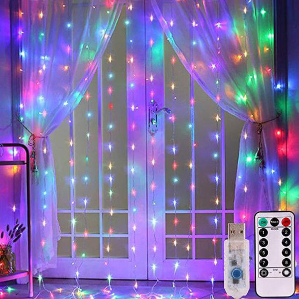 String Lights 3M Led Colourful Rainbow Fairy Lights Curtain Usb Garland String