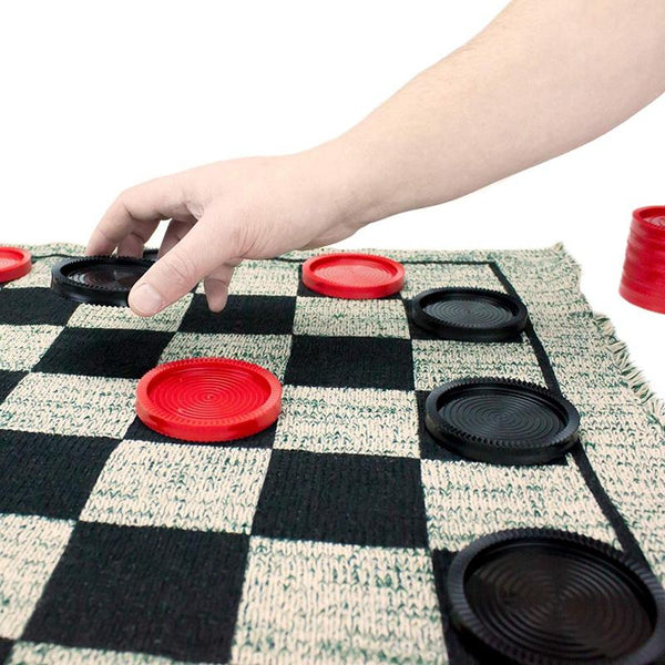 Other Outdoor Toys Giant 3 In 1 Checkers And Mega Tic Tac Toe Reversible Rug