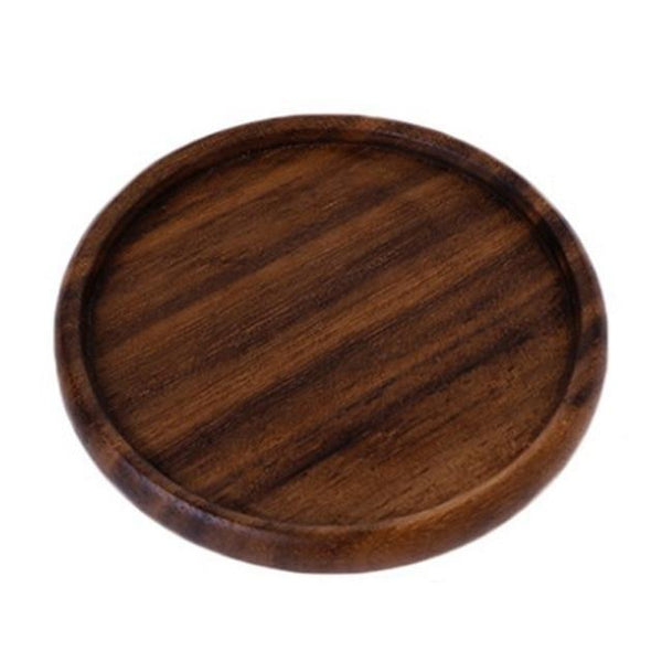 Coasters Set Of 2 Eco Friendly Beech Wood Round Square Flat Rim