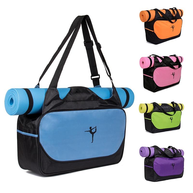 Multi Purpose Gym Bag With Yoga Mat In Blue / Pink Green Purple Orange