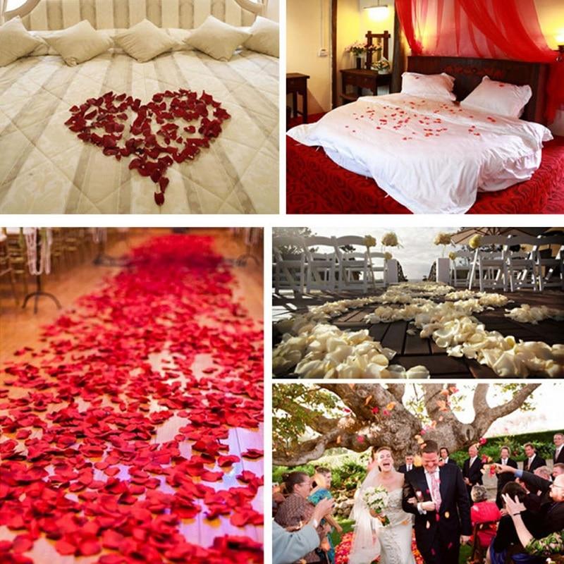 100Pcs Romantic Satin Hearts Valentine's Wedding Day Decorations