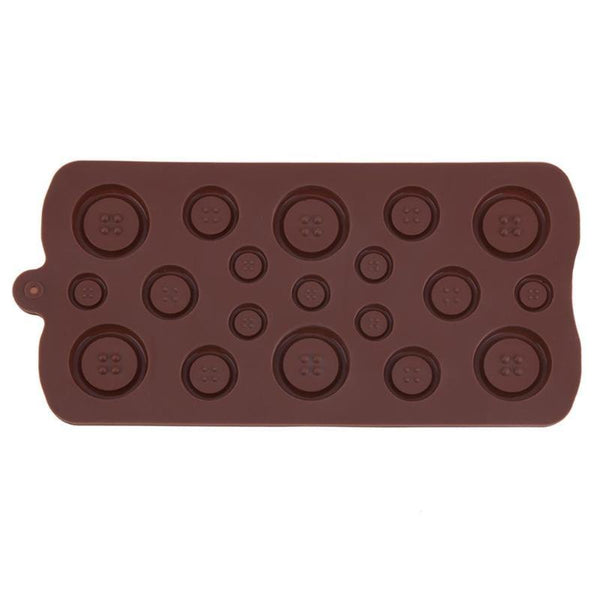 Muffin Pans & Baking Moulds Silicone Button Shapes Fondant Chocolate Mould Cake Decorating Tool